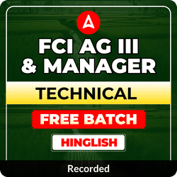 FCI AG III & Manager | Technical | Free batch | Recorded Classes by Adda 247